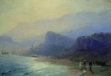 イエス Painting - イワン・アイヴァゾフスキー・プーシキンとラエフスカヤ グルズフの海景
